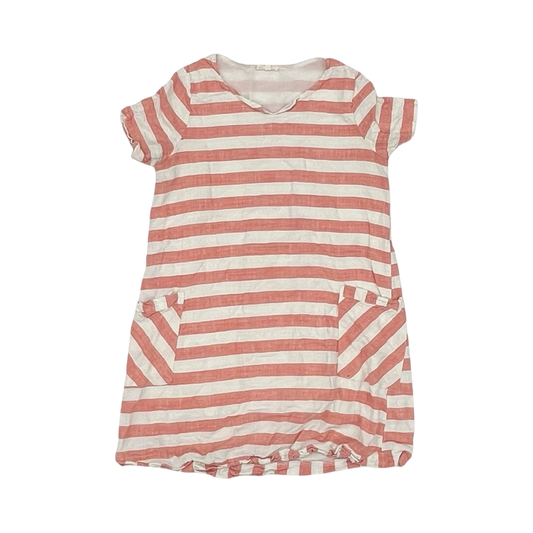 Dress Casual Short By Cotton Bleu In Orange & White, Size:S