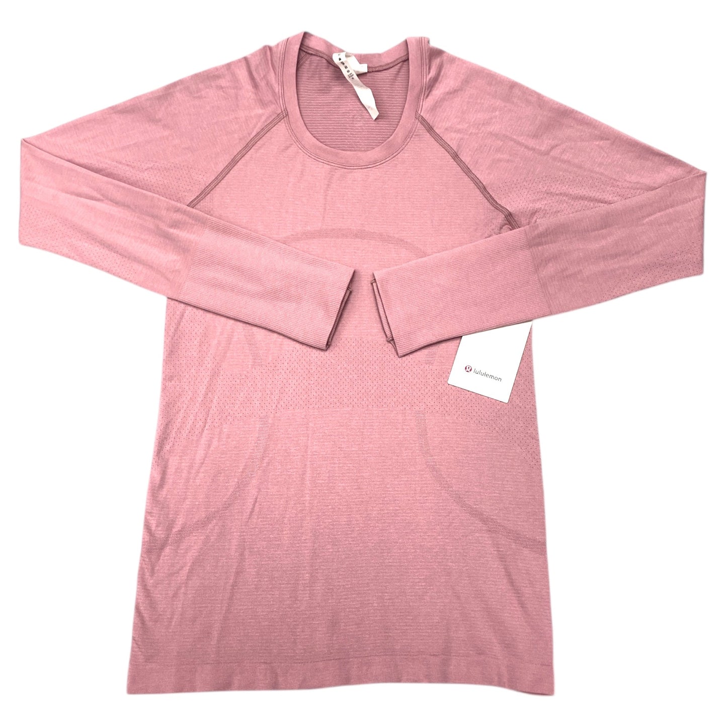 Athletic Top Ls Crewneck By Lululemon In Pink, Size:6