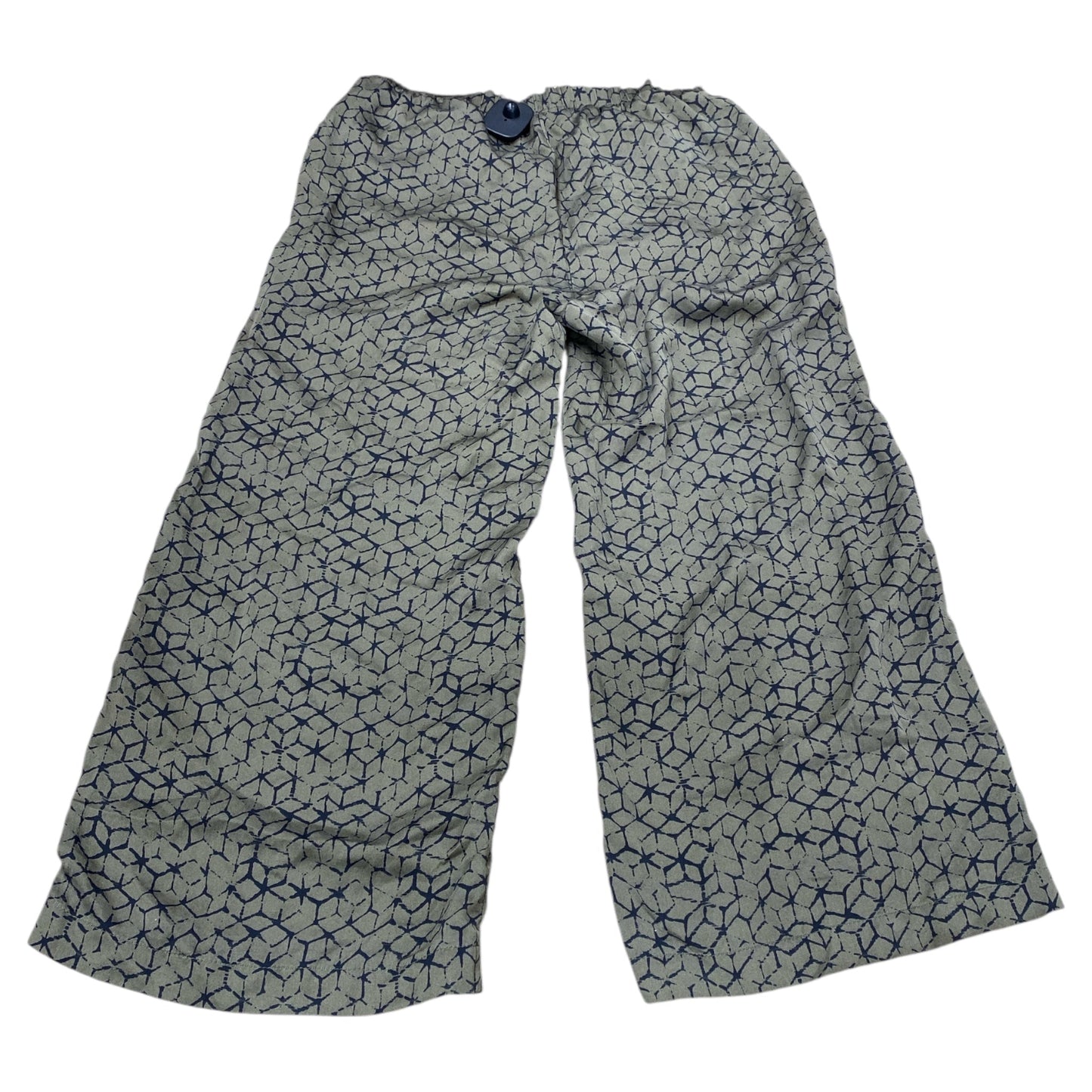 Pants Designer By Eileen Fisher In Black & Green, Size:Xxs