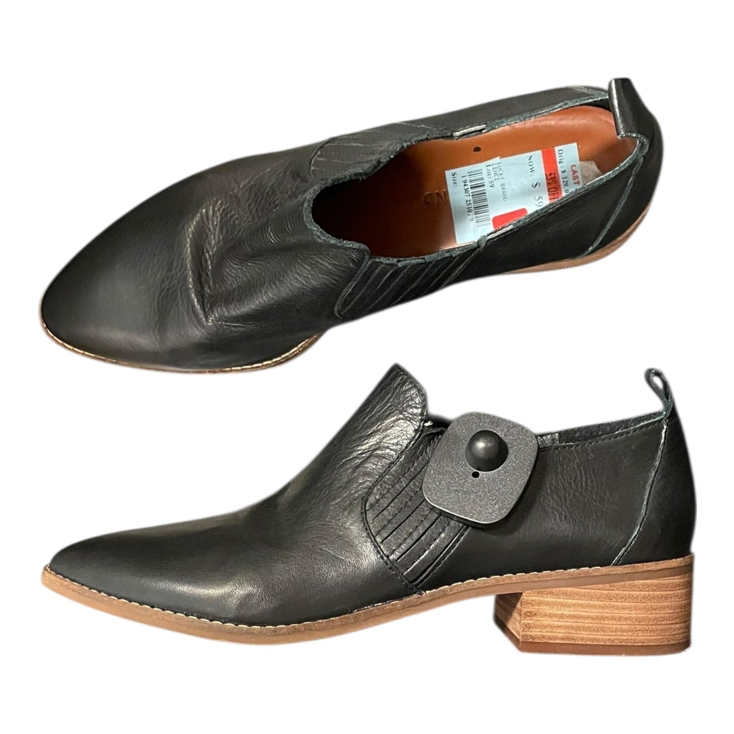 Boots Ankle Flats By Lucky Brand In Black, Size:10