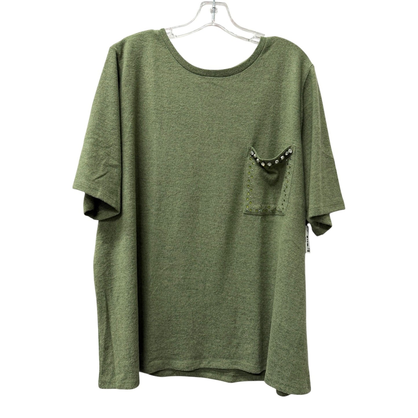Top Ss By Dg2 In Green, Size:3X