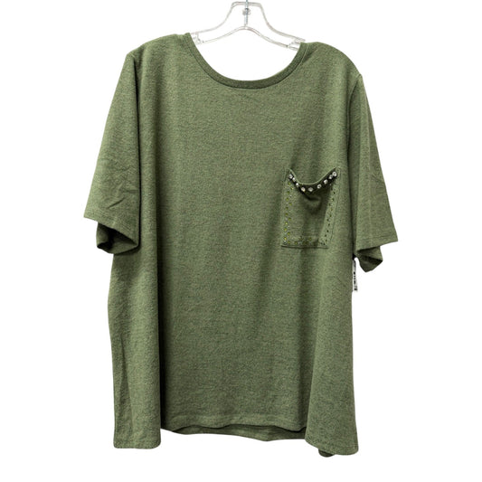 Top Ss By Dg2 In Green, Size:3X