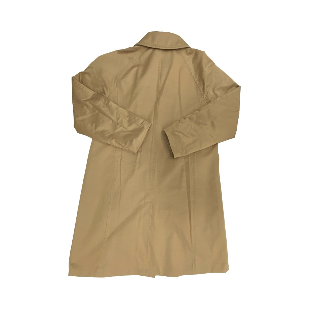 Coat Trench Coat By Talbots In Brown, Size:Mp