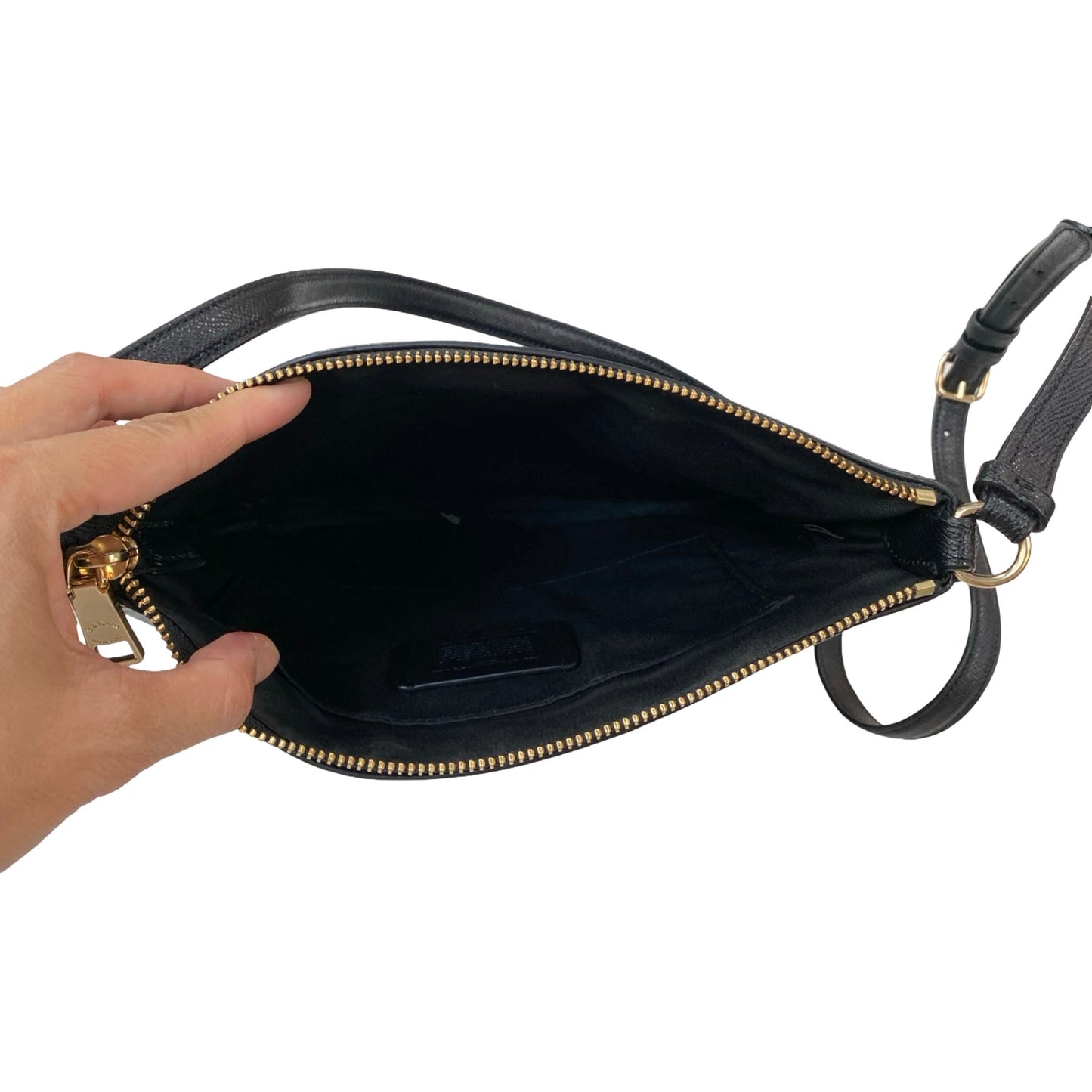 Handbag Designer By Coach In Black, Size:Medium