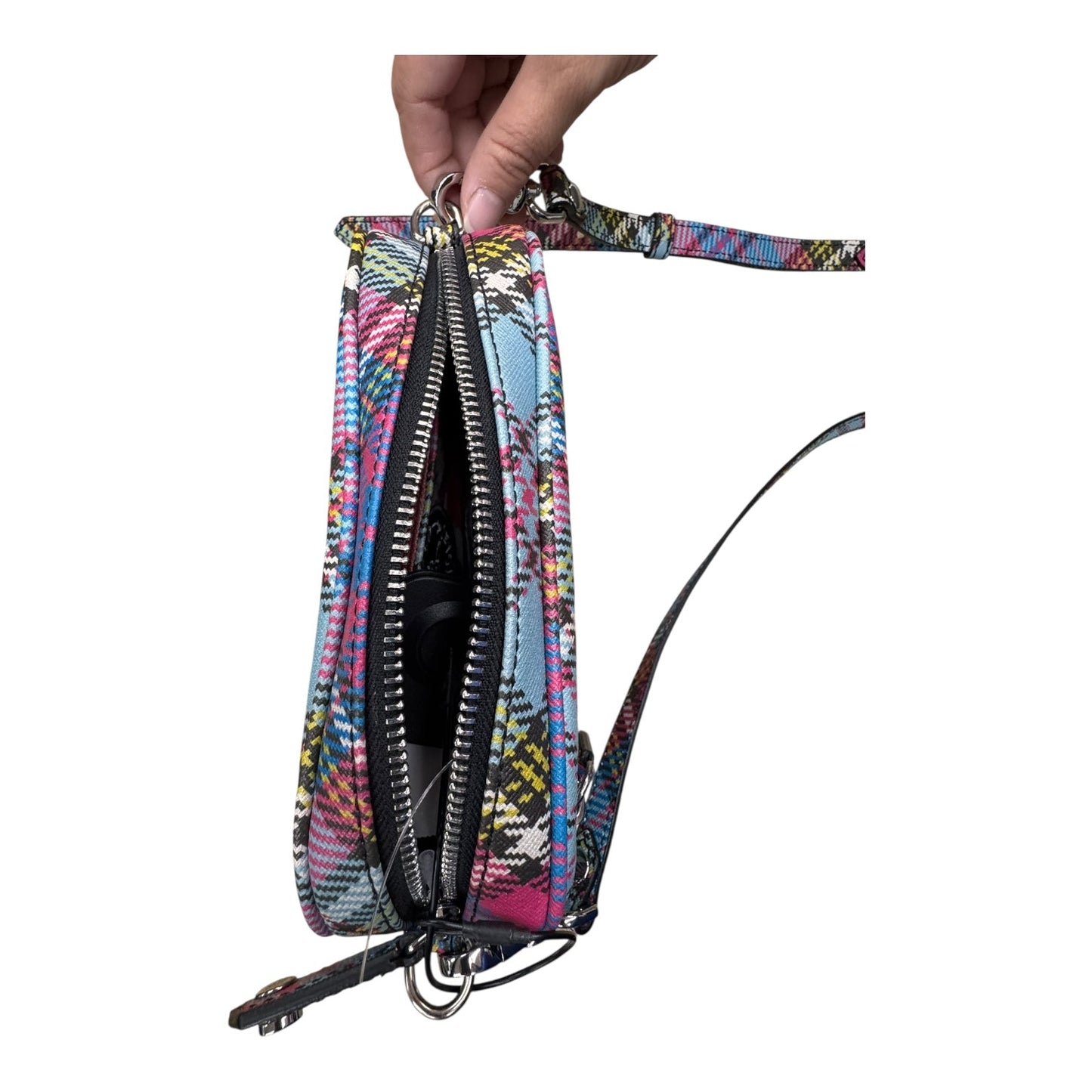 Handbag Designer By Vivienne Westwood In Plaid Pattern, Size:Small