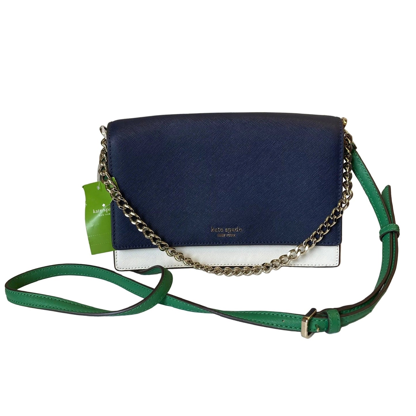Crossbody Designer By Kate Spade In Blue & Green, Size:Small