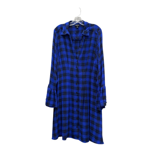 Dress Casual Short By Torrid In Black & Blue, Size:2X