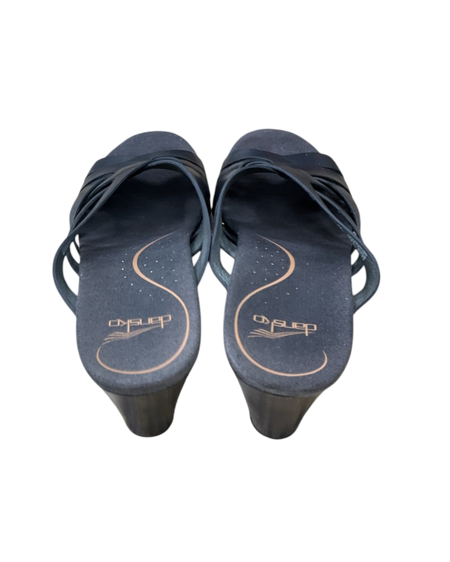Sandals Heels Block By Dansko In Black, Size:10.5