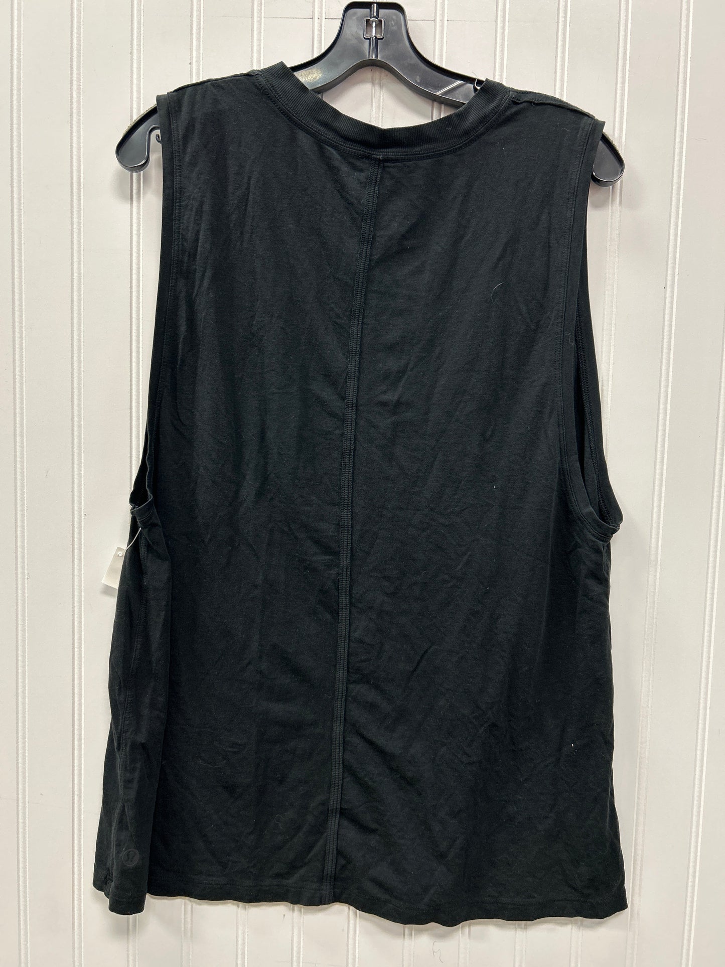 Athletic Tank Top By Lululemon In Black, Size:12