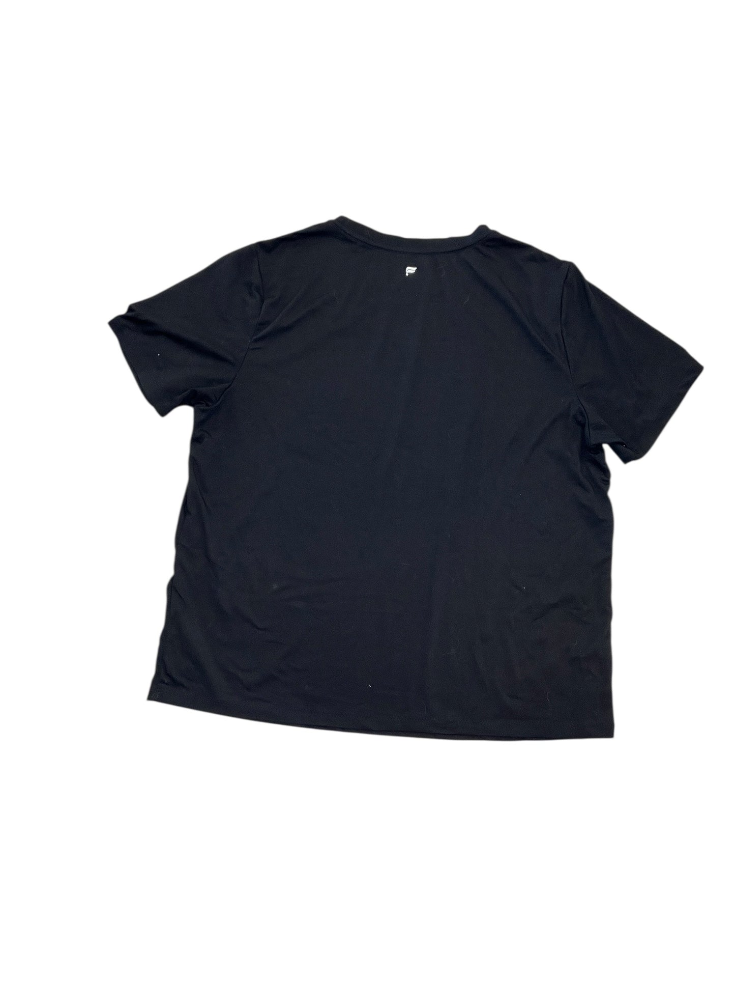 Athletic Top Ss By Fabletics In Black, Size:Xxl