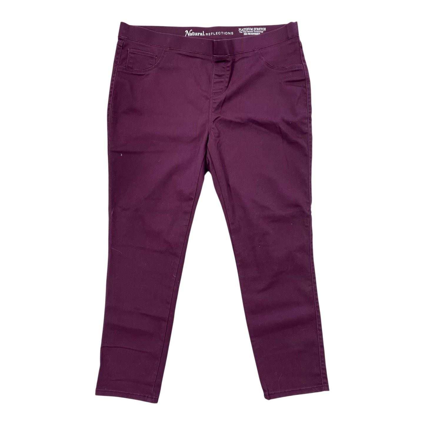 Pants Dress By Natural Reflections In Maroon, Size:1X
