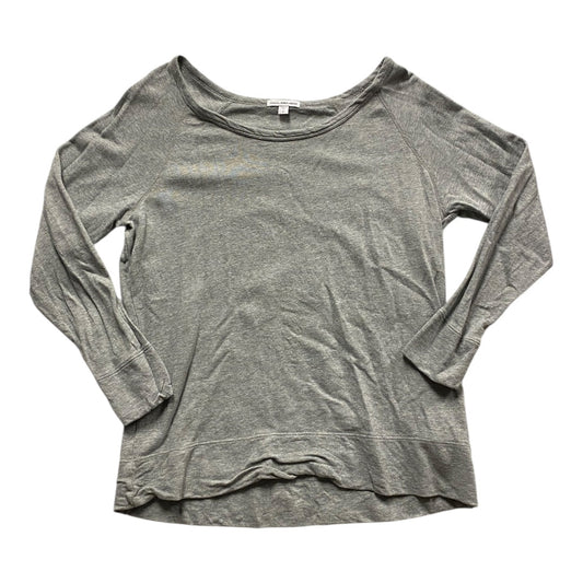 Top Ls By James Perse In Grey, Size:Xl