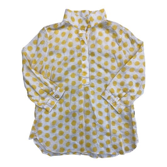 Top Ls By Chicos In White & Yellow, Size:S