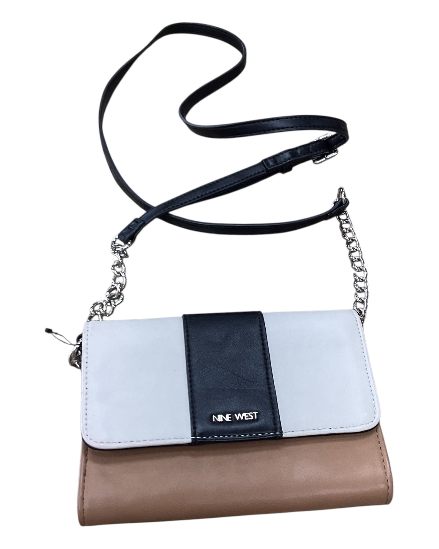 Crossbody By Nine West In Black & Cream, Size:Small