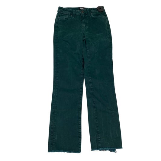 Jeans Designer By Paige In Green Denim, Size:2