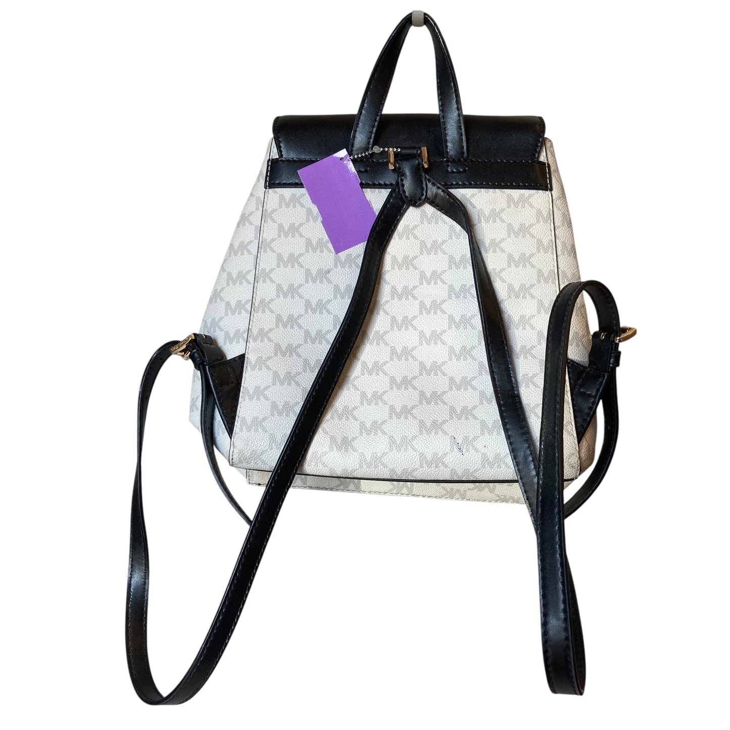 Backpack Designer By Michael Kors In Black & White, Size:Small