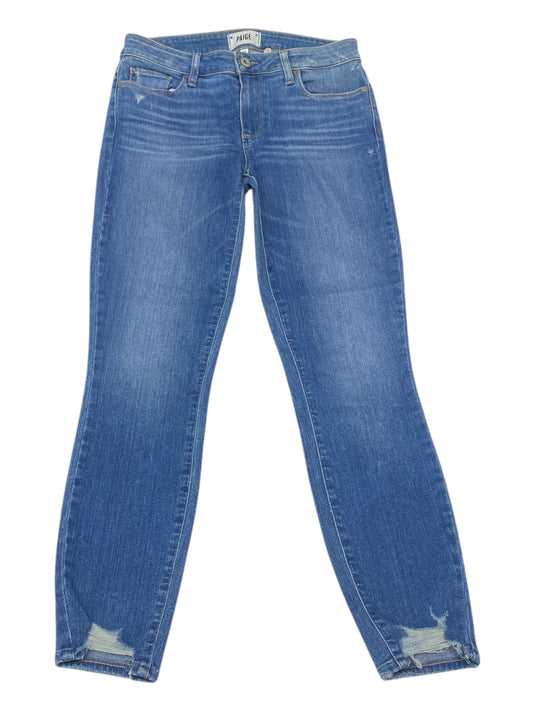 Jeans Skinny By Paige In Blue Denim, Size:6