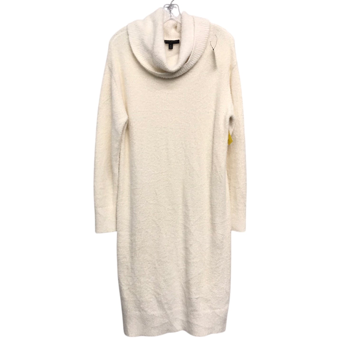 Dress Casual Midi By Banana Republic In Cream, Size:M