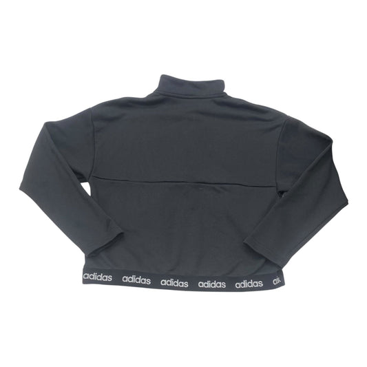 Athletic Top Ls Collar By Adidas In Black, Size:S