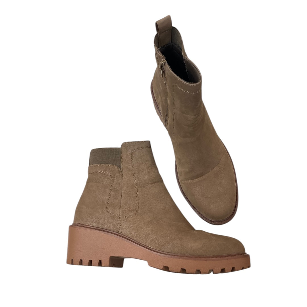 Boots Ankle Heels By Bamboo In Brown, Size:10