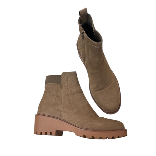 Boots Ankle Heels By Bamboo In Brown, Size:10