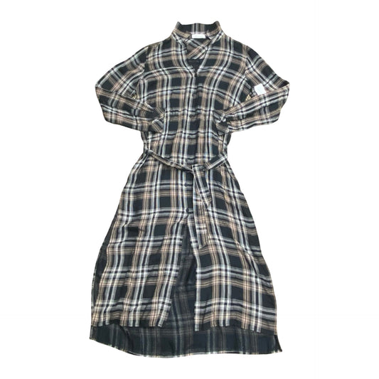 Dress Casual Maxi By Cloth & Stone In Plaid Pattern, Size:M