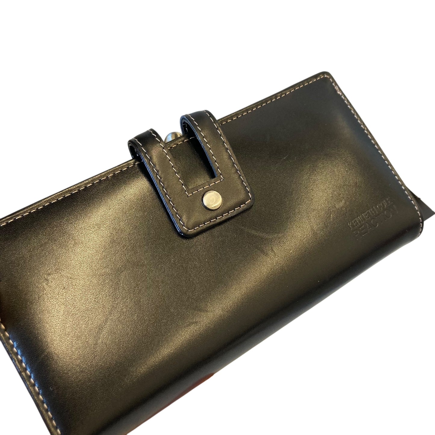 Wallet Leather By Kenneth Cole Reaction In Black, Size:Large