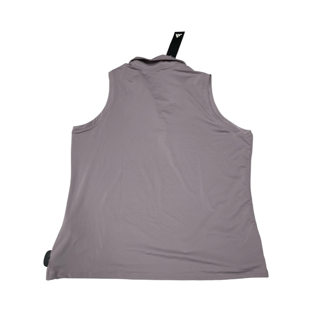 Athletic Tank Top By Adidas In Purple, Size:2X