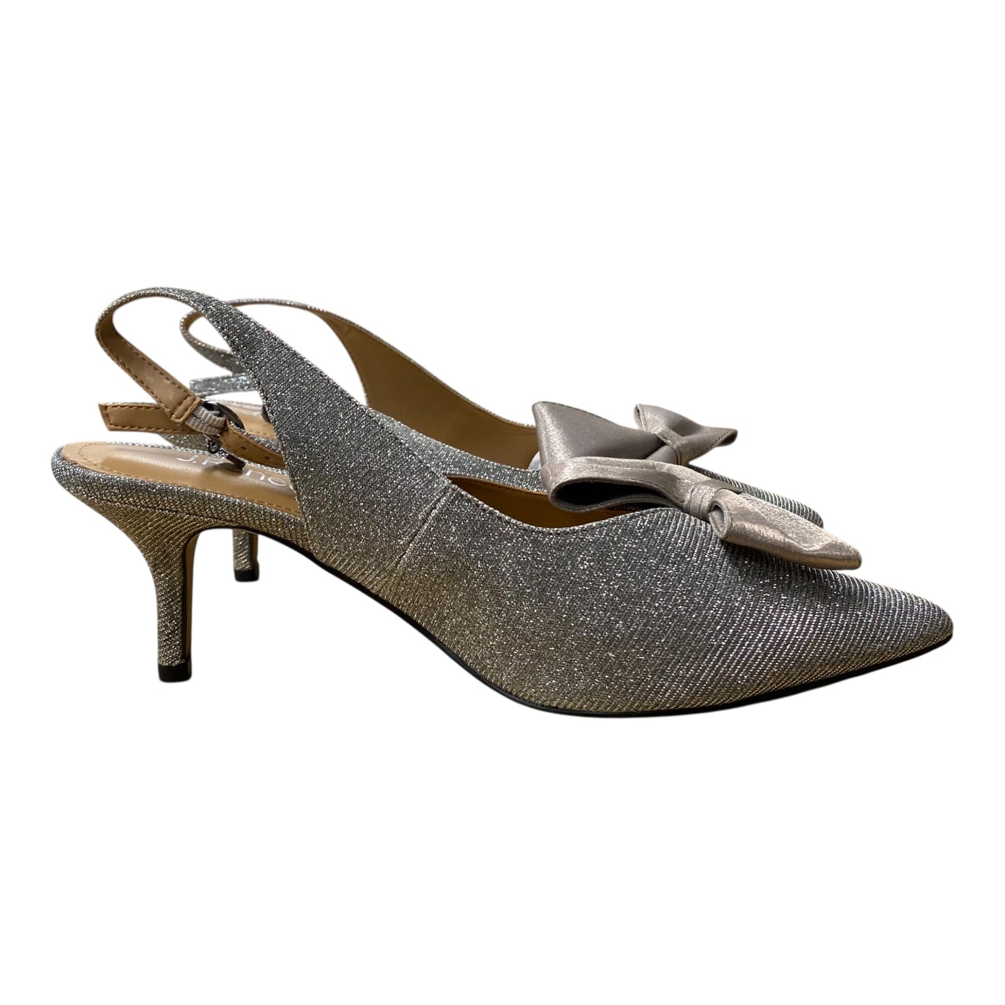 Shoes Heels Kitten By J Renee In Silver, Size:11