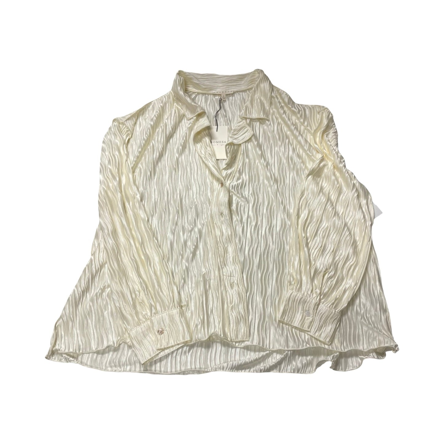 Top Ls By Promesa In Cream, Size:M