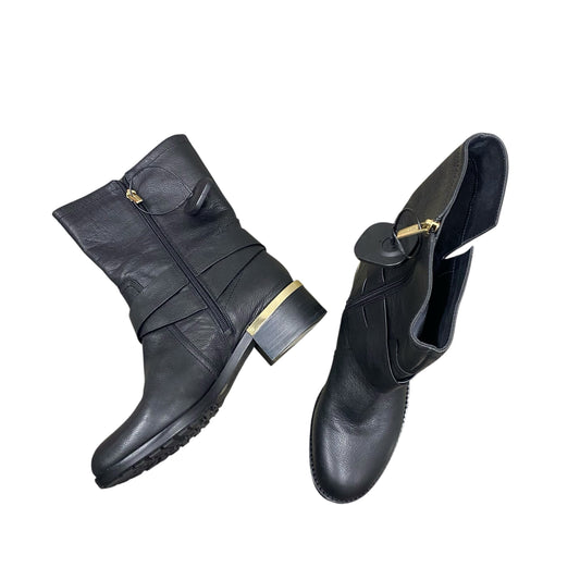 Boots Leather By Vince Camuto In Black, Size:9