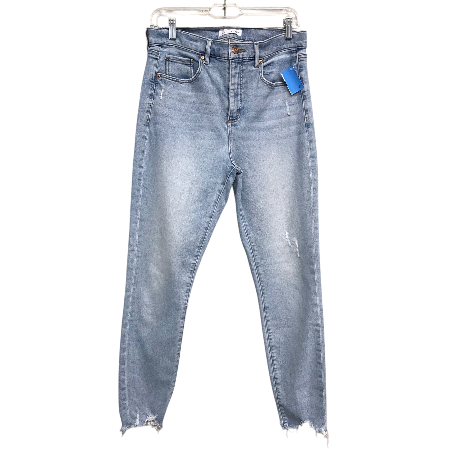 Jeans Skinny By Ann Taylor In Blue Denim, Size:10