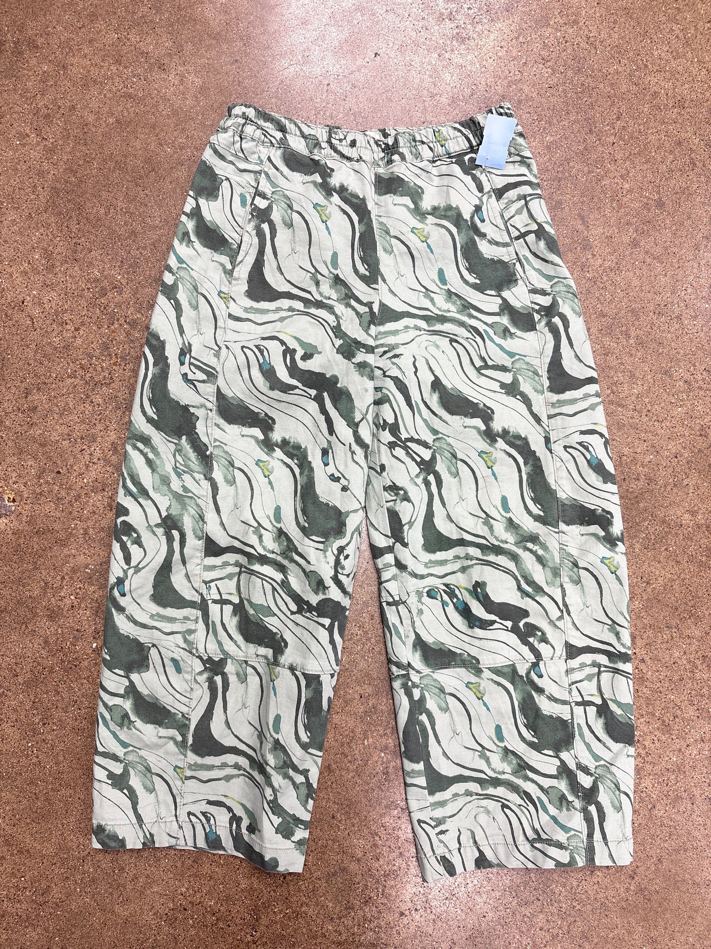 Pants Wide Leg By Pilcro In Green, Size:Xs