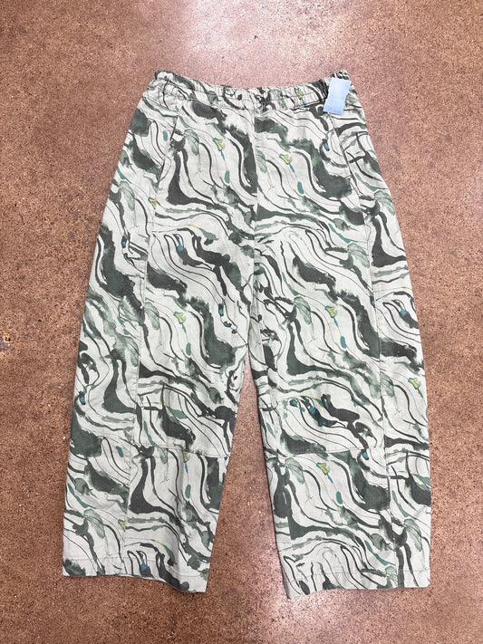 Pants Wide Leg By Pilcro In Green, Size:Xs