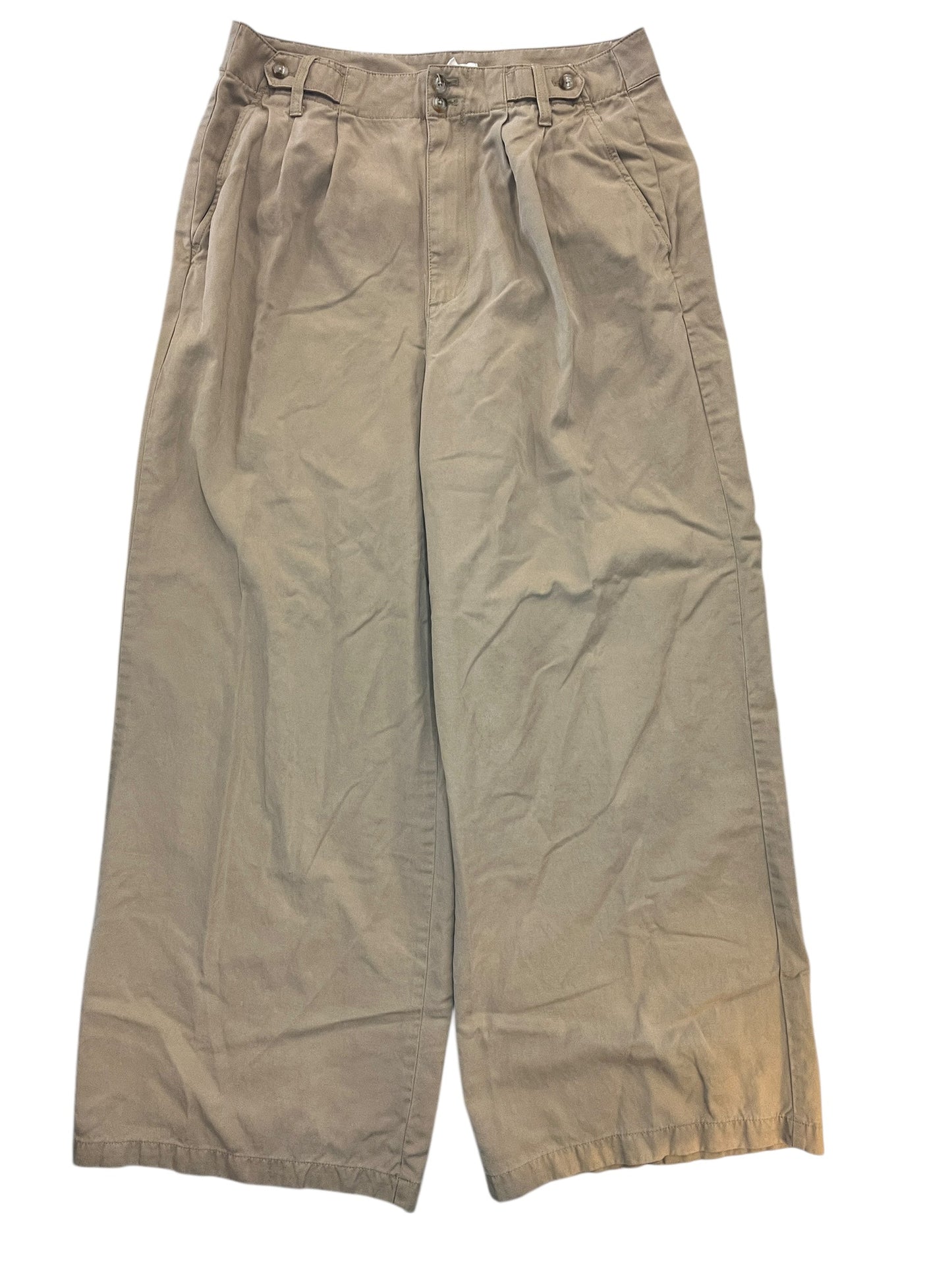 Pants Wide Leg By Madewell In Tan, Size:L