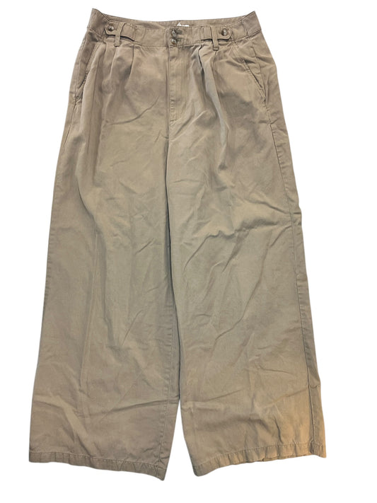 Pants Wide Leg By Madewell In Tan, Size:L