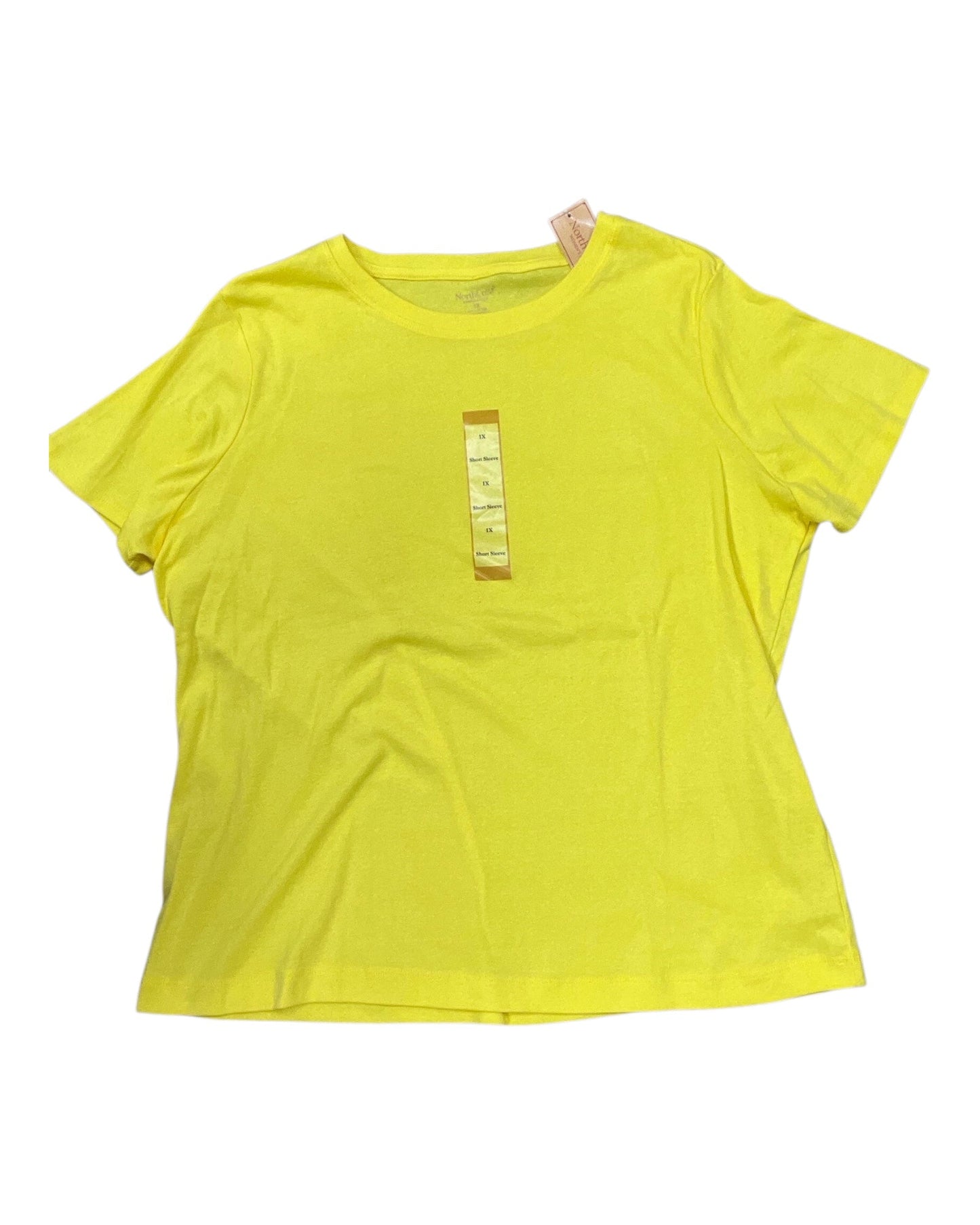 Top Ss By Northcrest In Yellow, Size:1X