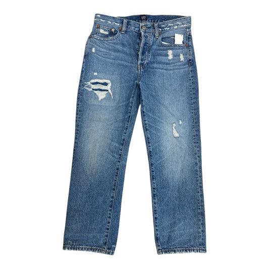 Jeans Straight By Gap In Blue Denim, Size:2