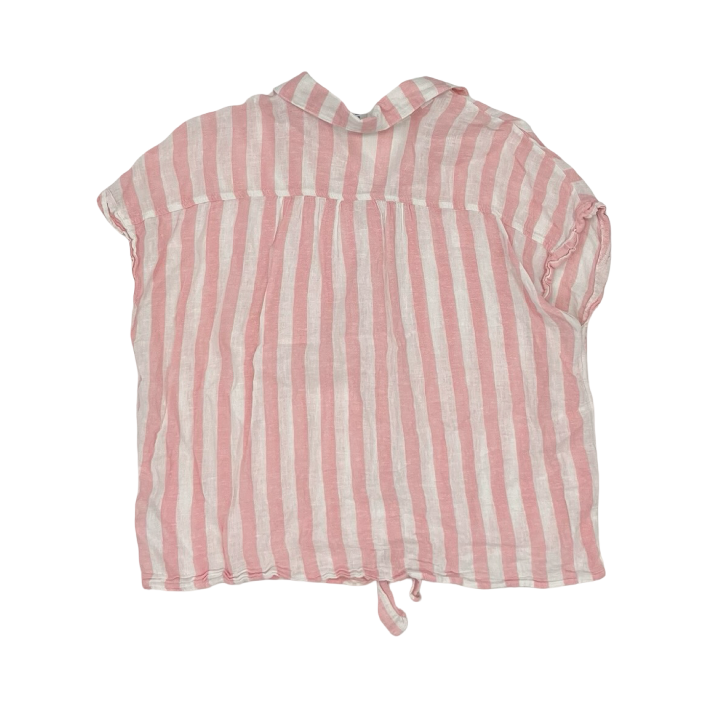 Blouse Ss By Old Navy In Pink & White, Size:Xl