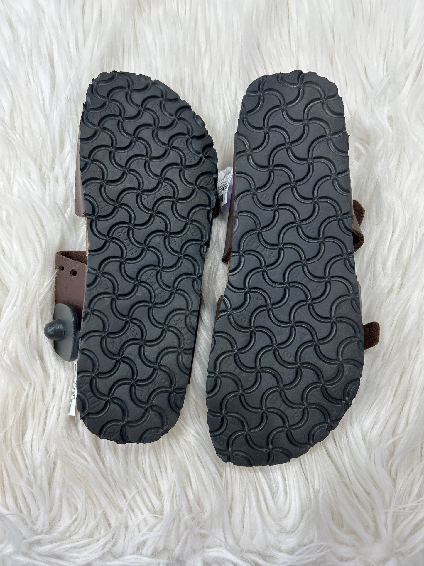 Sandals Flats By Birkenstock In Brown, Size:8