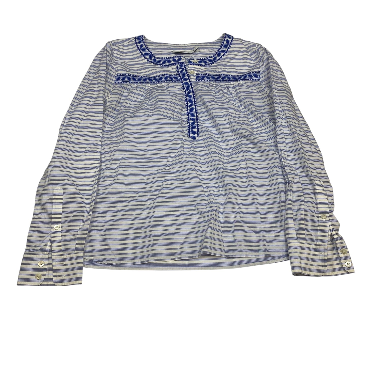 Top Ls Designer By Vineyard Vines In Blue & White, Size:S