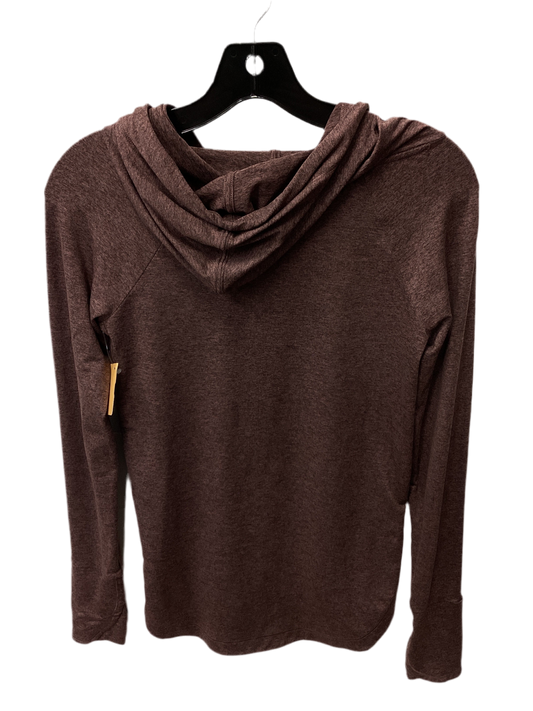 Athletic Top Ls Hoodie By Athleta In Brown, Size:Xxs