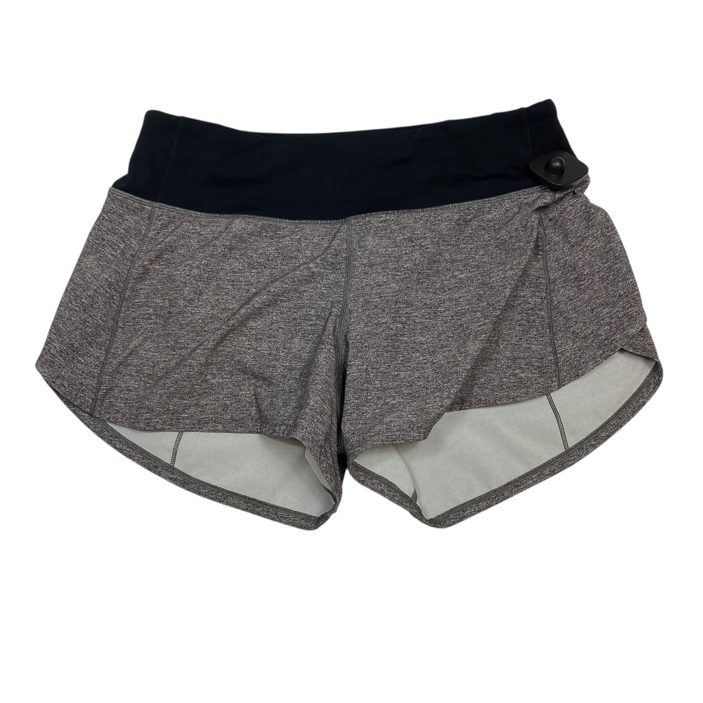 Athletic Shorts By Lululemon In Black & Grey, Size:S