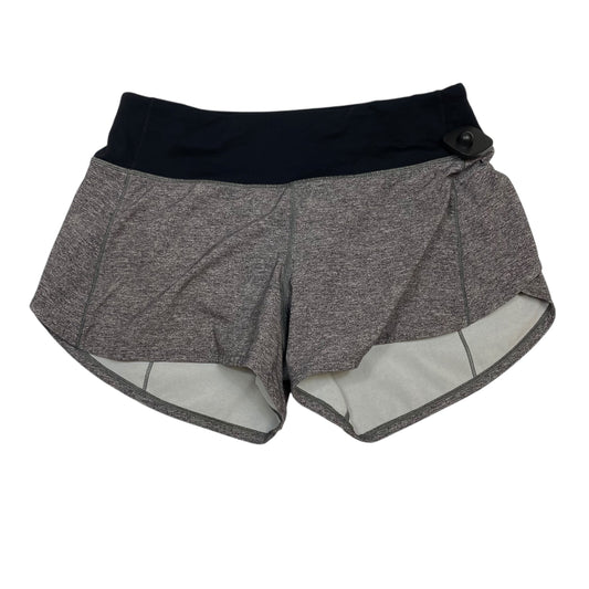Athletic Shorts By Lululemon In Black & Grey, Size:S