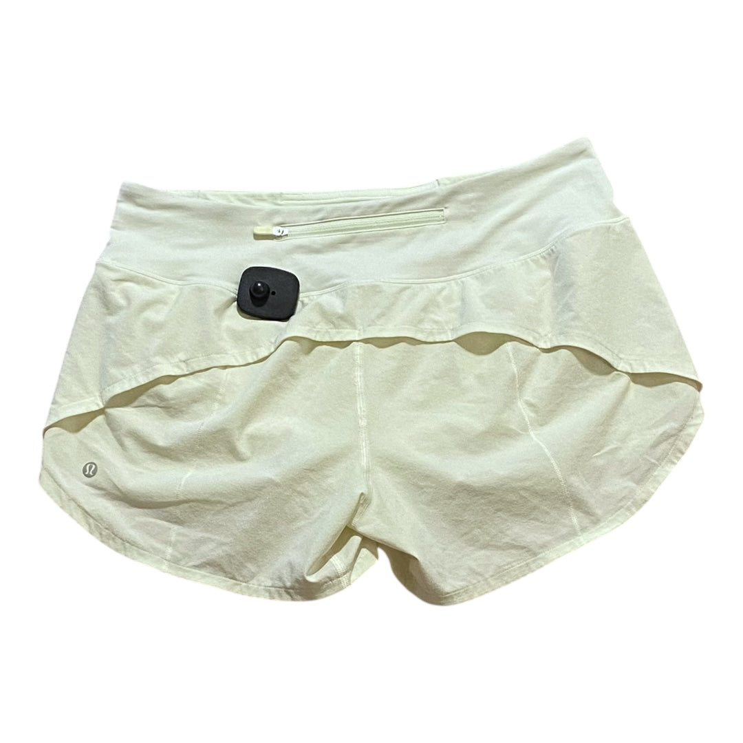 Athletic Shorts By Lululemon In Yellow, Size:8