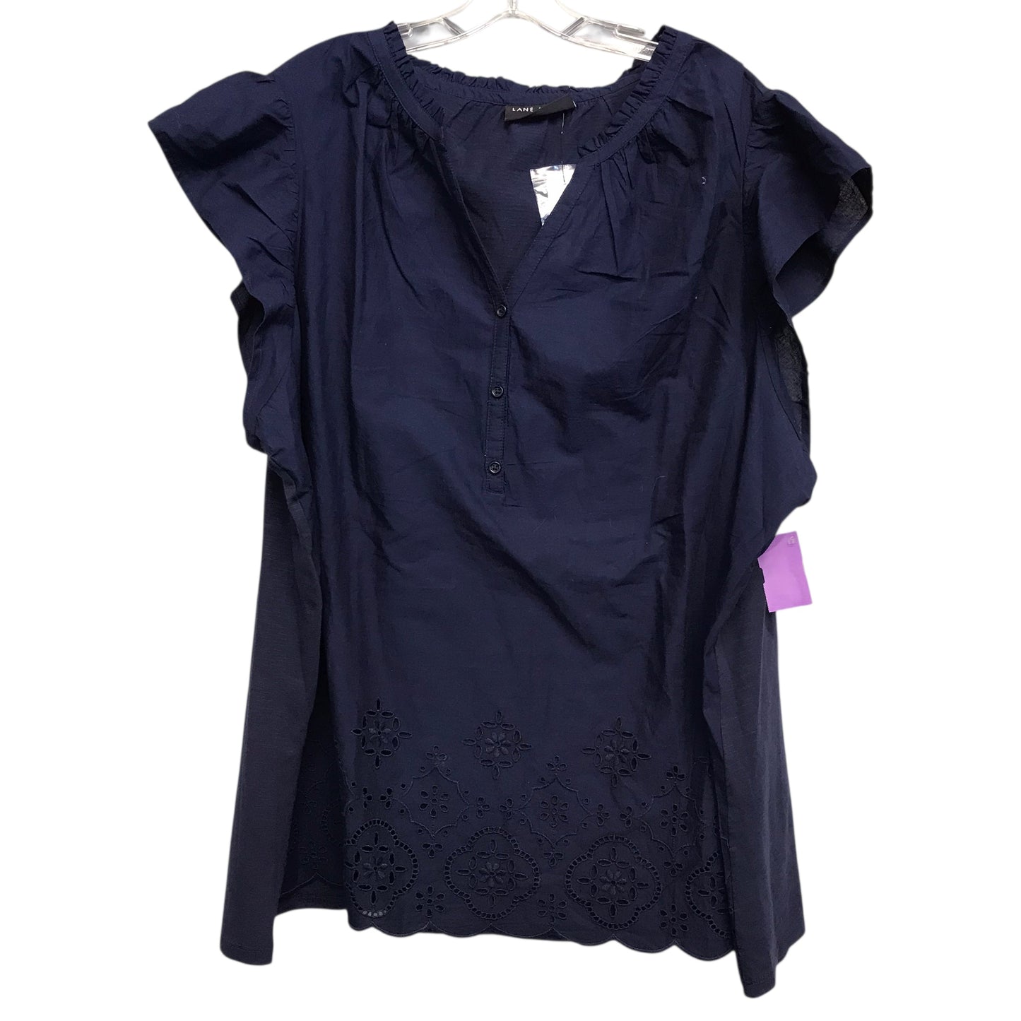 Top Sleeveless By Lane Bryant In Navy, Size:3X