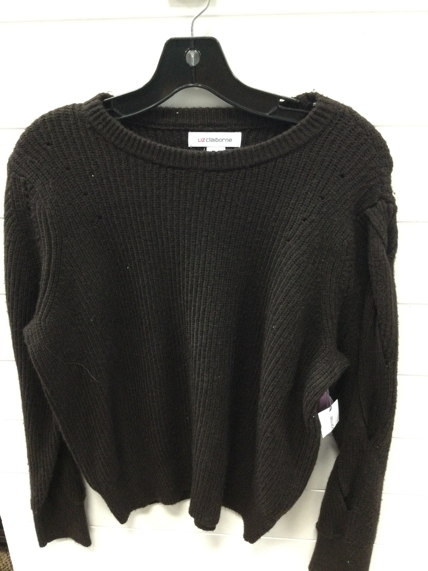 Sweater By Liz Claiborne In Brown, Size:Xl
