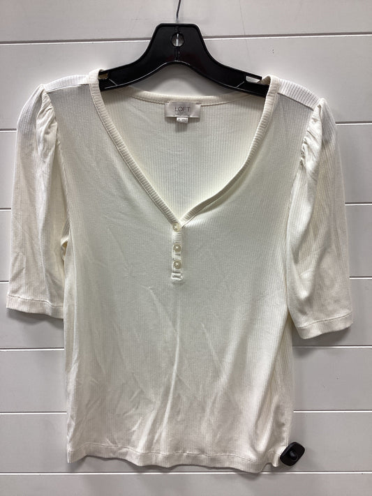 Top Ss By Loft In Cream, Size:M