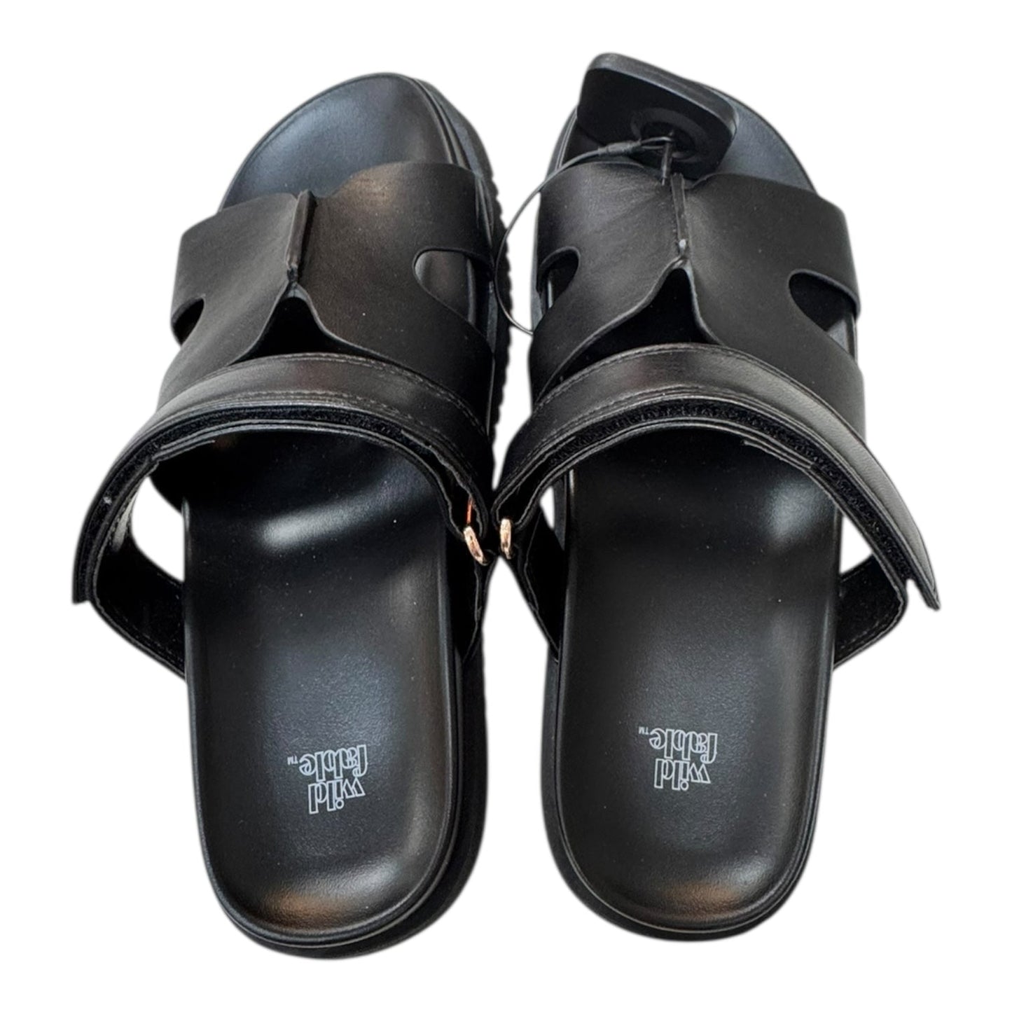 Sandals Flats By Wild Fable In Black, Size:6.5