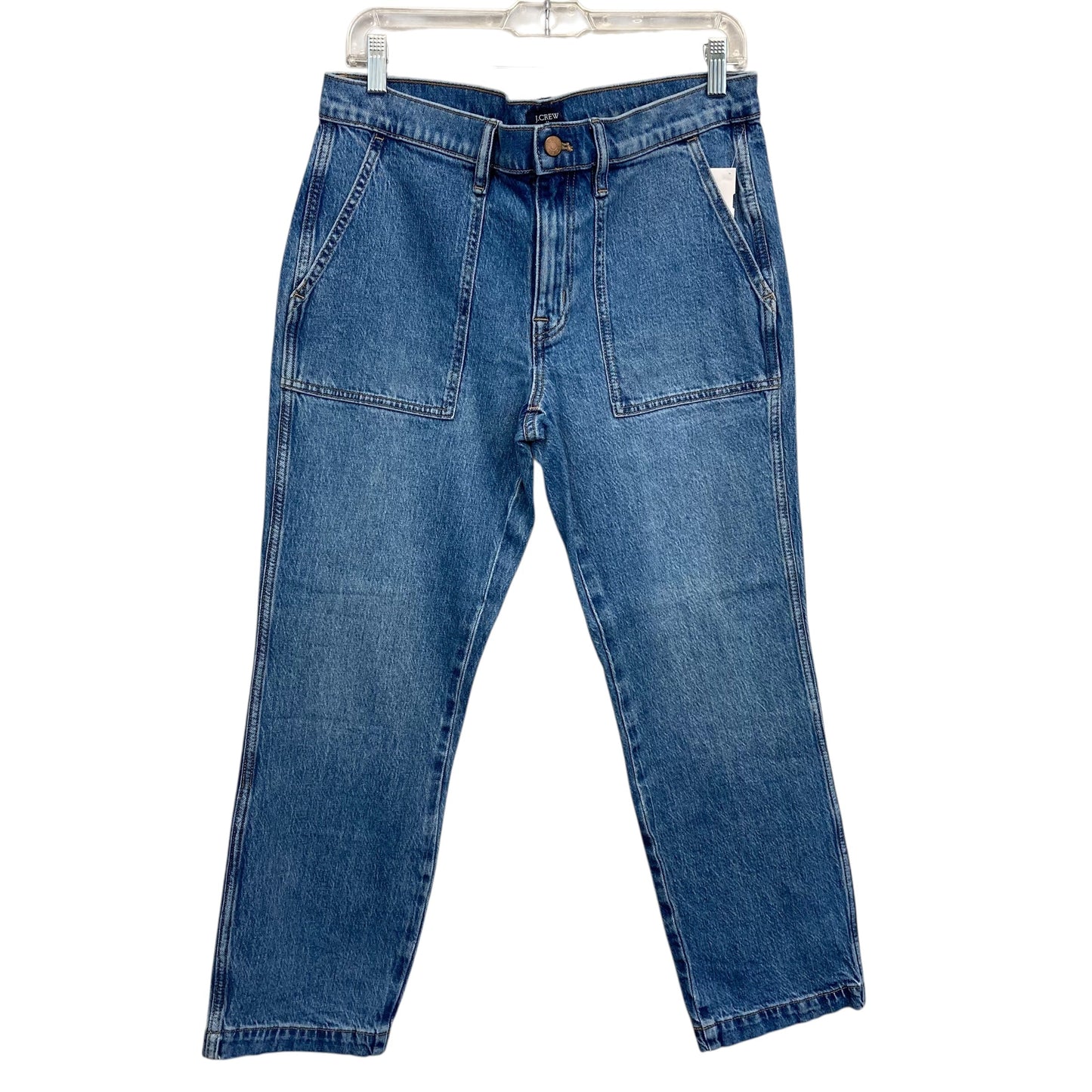 Jeans Straight By J. Crew In Blue Denim, Size:8